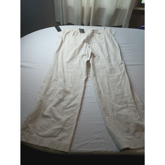 Lane Bryant Cream Straight Leg Pants - Picture 6 of 6